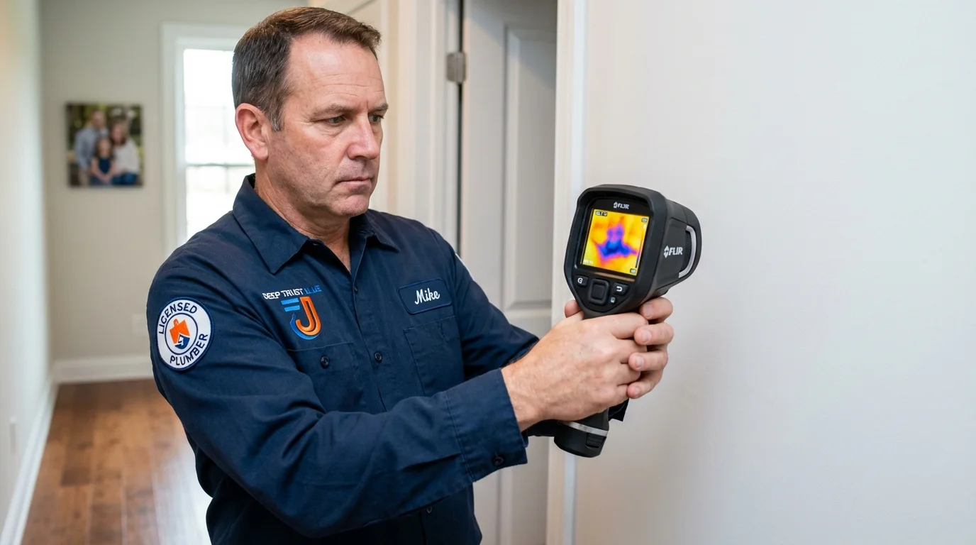 Thermal imaging leak detection by Johns Plumbing LLC in Boyne City